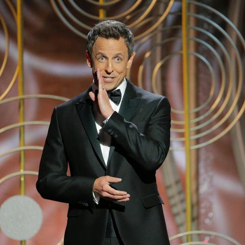 So witzig veräppelt Seth Meyers in seiner Eröffnungsrede der Golden Globes Weinstein und Trump