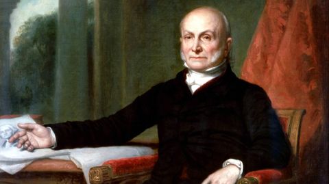 Portät des sechsten US-Präsidenten John Quincy Adams