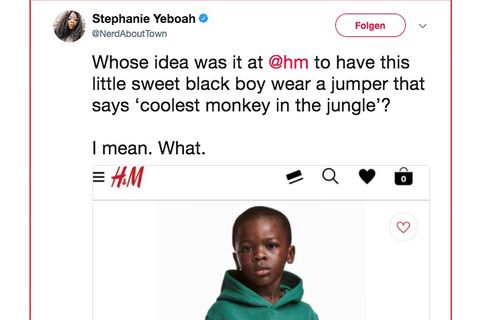 Shitstorm: "Coolster Affe im Dschungel" - H&M empört mit rassistischer Werbung