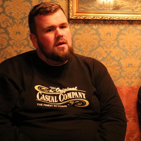 Die Musiker Monchi Gorkow und Christoph Sell von der Band Feine Sahne Fischfilet