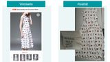 Dieses Kleid mit Lippenstift-Motiven sollte laut Bewerbung auf Jjshouse.de eigentlich aus Baumwolle bestehen. Stattdessen kam 100 Prozent Polyester, was sich auch im starken chemischen Geruch bemerkbar machte.
