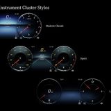 Mercedes A-Klasse 2018 - verschiedene Themen sind anzuwählen