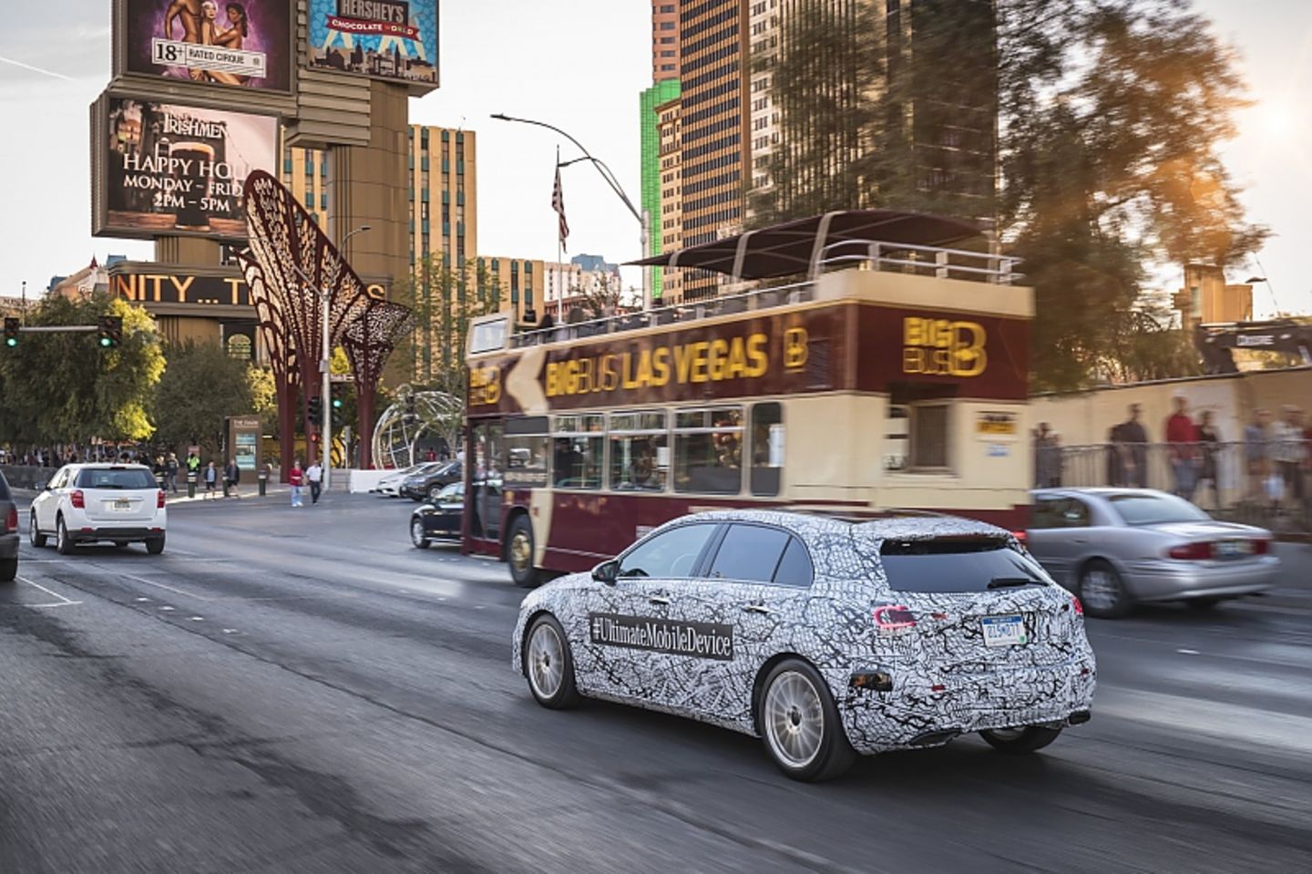 Mercedes A-Klasse 2018 - die letzten Testrunden werden in Nevada gedreht