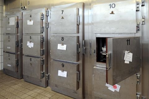 Ein Leichen-Kühlraum (Symbolbild)