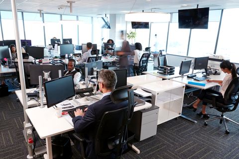 Arbeiten im Großraum
