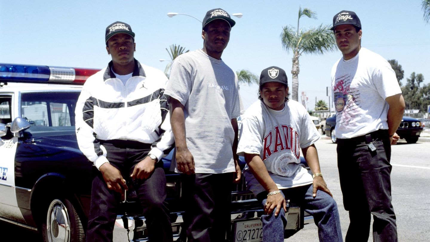 Die Hip-Hop-Gruppe N.W.A.