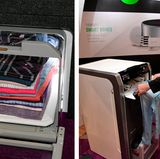 Nie wieder Wäsche zusammenlegen    Wer es hasst, seine Wäsche zusammenzulegen, kann sich nun endlich die passende Haushaltshilfe zulegen. Der 980 Dollar teure Foldimate (etwa "Falt-Kumpel) faltet alles, von Shirt bis Hose. Einziges Manko: Man muss jedes Wäscheteil sorgfältig einlegen. Ein bisschen Arbeit bleibt also.