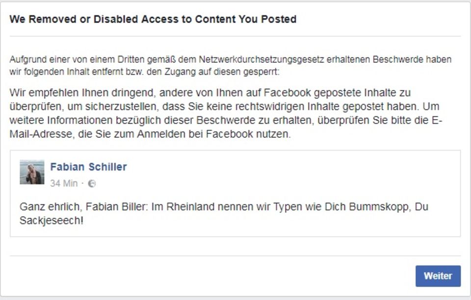 NetzDG im Selbstversuch: Wir haben uns bei Facebook und Twitter beschimpft: Was gesperrt wurde - und was nicht NetzDG im Selbstversuch: Wir haben uns bei Facebook und Twitter beschimpft: Was gesperrt wurde - und was nicht
