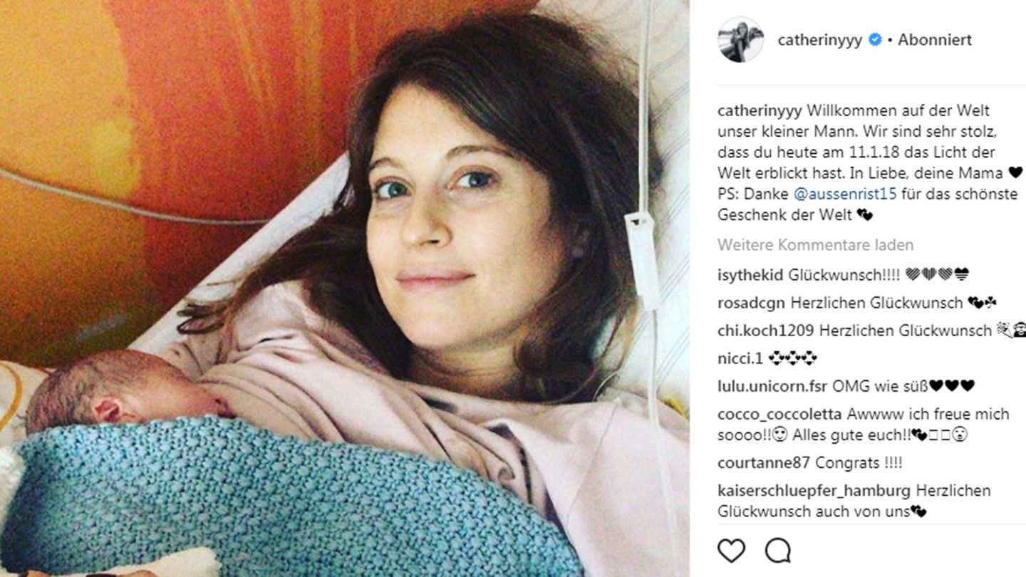 Cathy Hummels zeigt auf Instagram ihr Baby