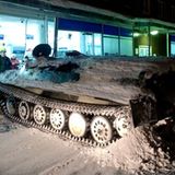 In den frühen Morgenstunden wurde dieses Lebensmittelgeschäft besucht.