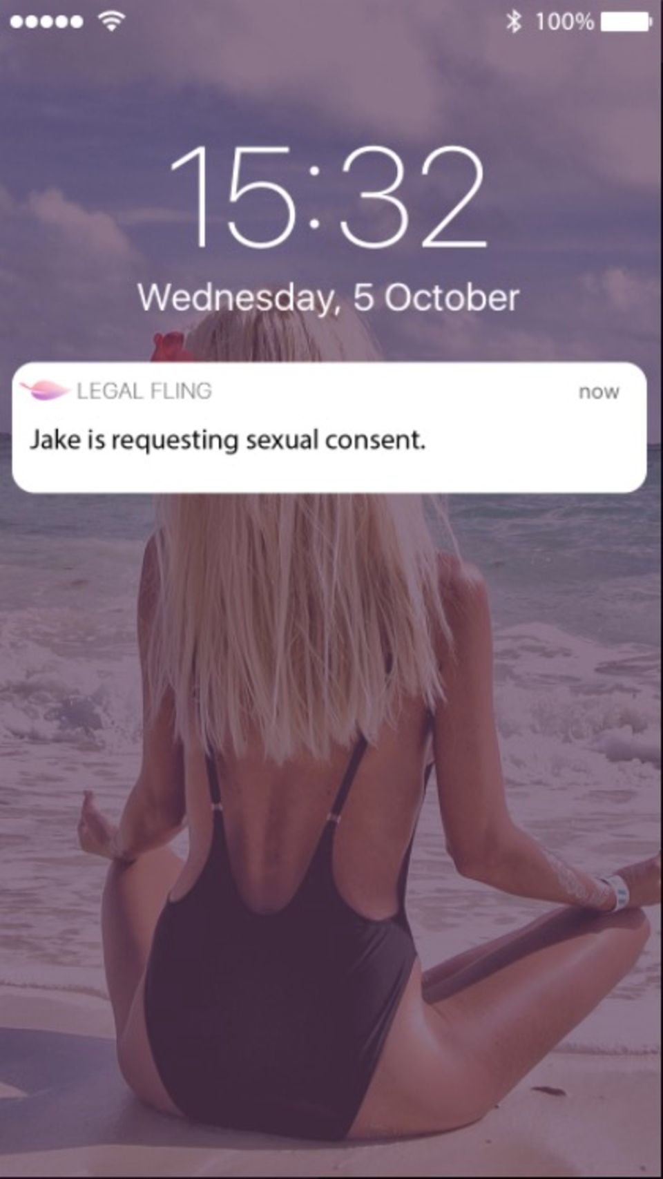 Screenshot aus der Legal Fling App Screenshot aus der Legal Fling App