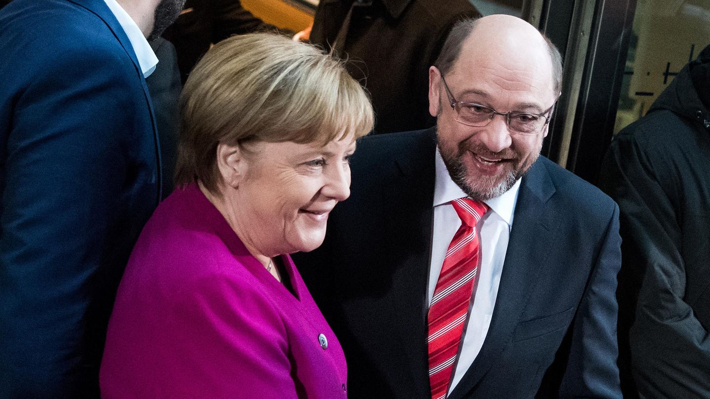 GroKo Angela Merkel Martin Schulz