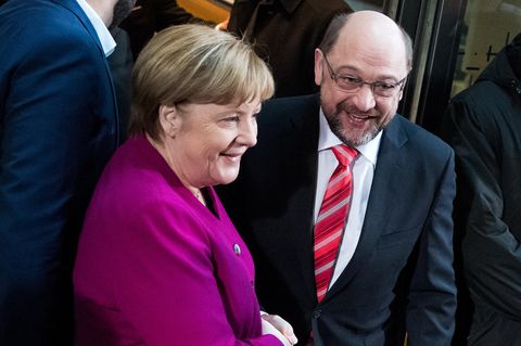 GroKo Angela Merkel Martin Schulz