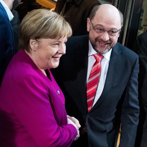 GroKo Angela Merkel Martin Schulz