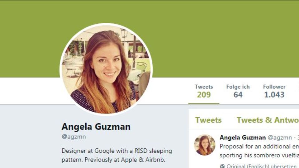 Angela Guzman arbeitet heute bei Google