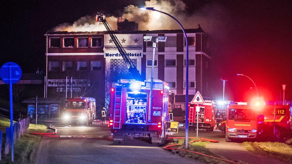 nachrichten deutschland - hotelfeuer husum