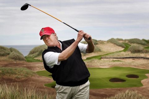Donald Trump liebt Golf. Das war schon 2012 so (damals ist dieses Bild entstanden), das ist auch noch heute so.
