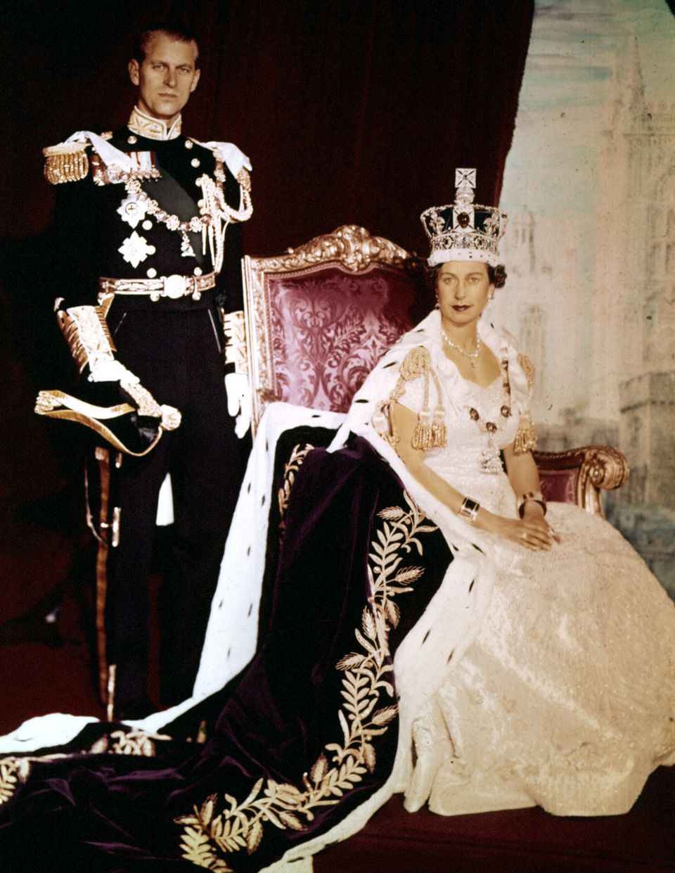 Die Queen und Prinz Philip
