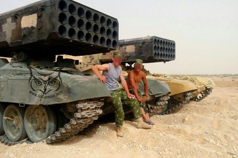 Die Systeme werden auch von russischen Soldaten bedient.