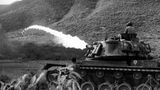 Die Flammpanzer aus dem zweiten Weltkrieg hatten eine sehr geringe Reichweite.