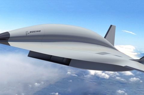 Computergrafik des Boeing-Modells.