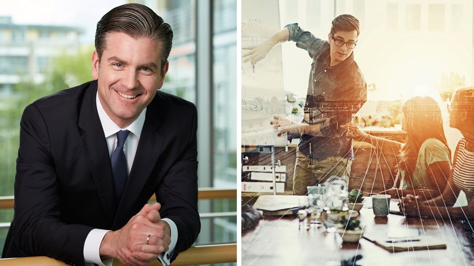 Zukunft in 100 Sekunden: "Modernes Arbeiten bedeutet nicht, dass es keinen Chef mehr gibt" Zukunft in 100 Sekunden: "Modernes Arbeiten bedeutet nicht, dass es keinen Chef mehr gibt"