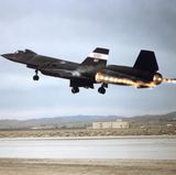 Start der SR-71 mit Nachbrenner.