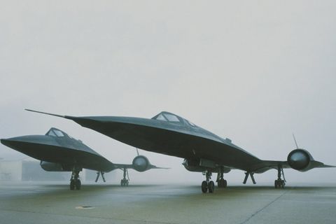 Der Ruhm der SR-71 basierte auch auf dem revolutionären Design und der schwarze Färbung.