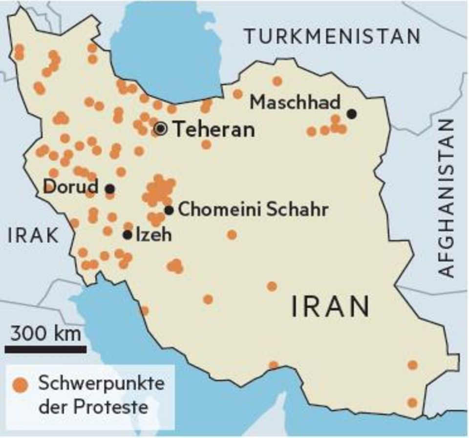Unruhe in der Islamischen Republik: Anders als bei früheren Aufständen demonstrieren die Menschen heute vor allem in der Provinz. Ausgangspunkt der Proteste war Maschhad Anders als bei früheren Aufständen demonstrieren die Menschen heute vor allem in der Provinz. Ausgangspunkt der Proteste war Maschhad