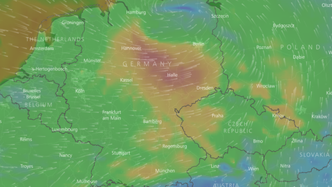 Wo wütet Sturmtief "Friederike" gerade? Der Live-Tracker zeigt es