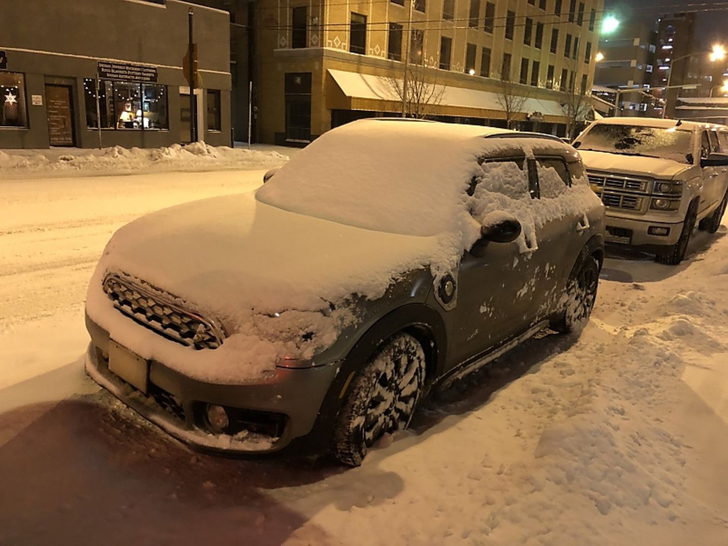 Mini Cooper S E Countryman All4 - Schneepause in Salt Lake City
