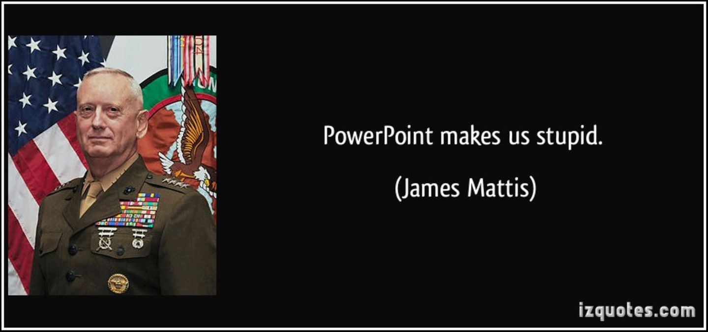 Power Point makes us stupid  Power Point macht uns dumm