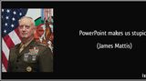 Power Point makes us stupid  Power Point macht uns dumm