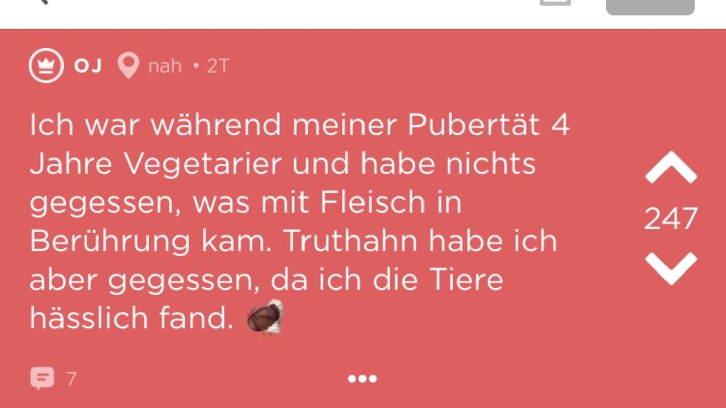 Ein Screenshot eines Jodels