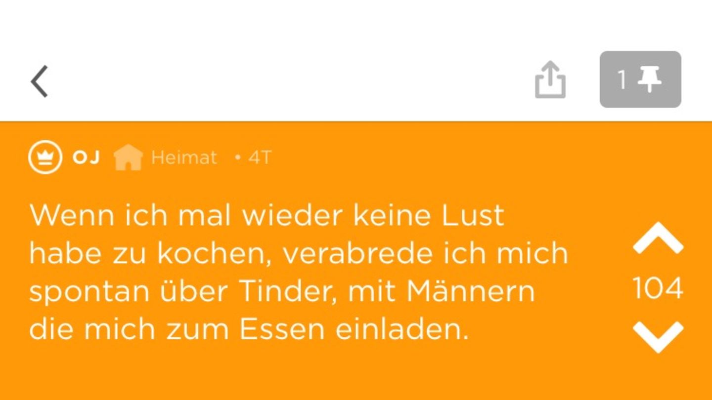 Ein Screenshot eines Jodels