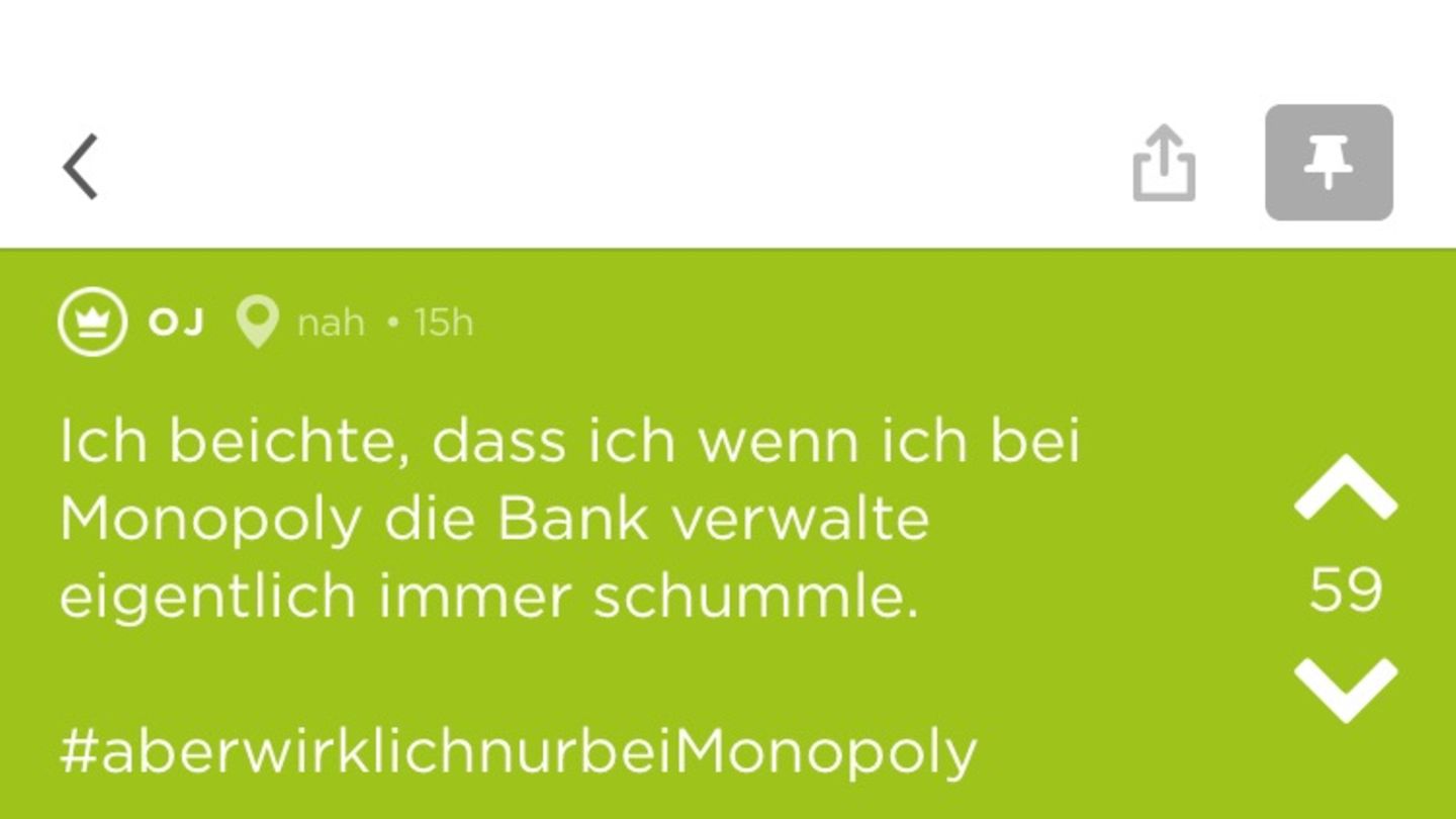 Ein Screenshot eines Jodels