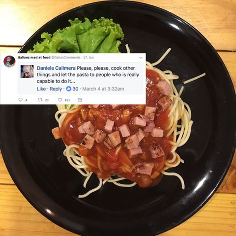 Nein, das ist keine Pasta ...