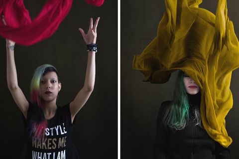 Fotoprojekt gegen Unterdrückung: Bewegende Bilder: So mutig protestieren iranische Frauen gegen den Kopftuchzwang