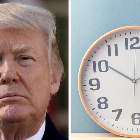 Das Ziffernblatt einer Uhr
