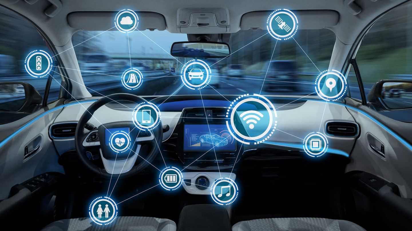 Visualisierung eines Smart Cockpits – eCall bekommt Zugriff auf alle Informationen des Fahrzeugs