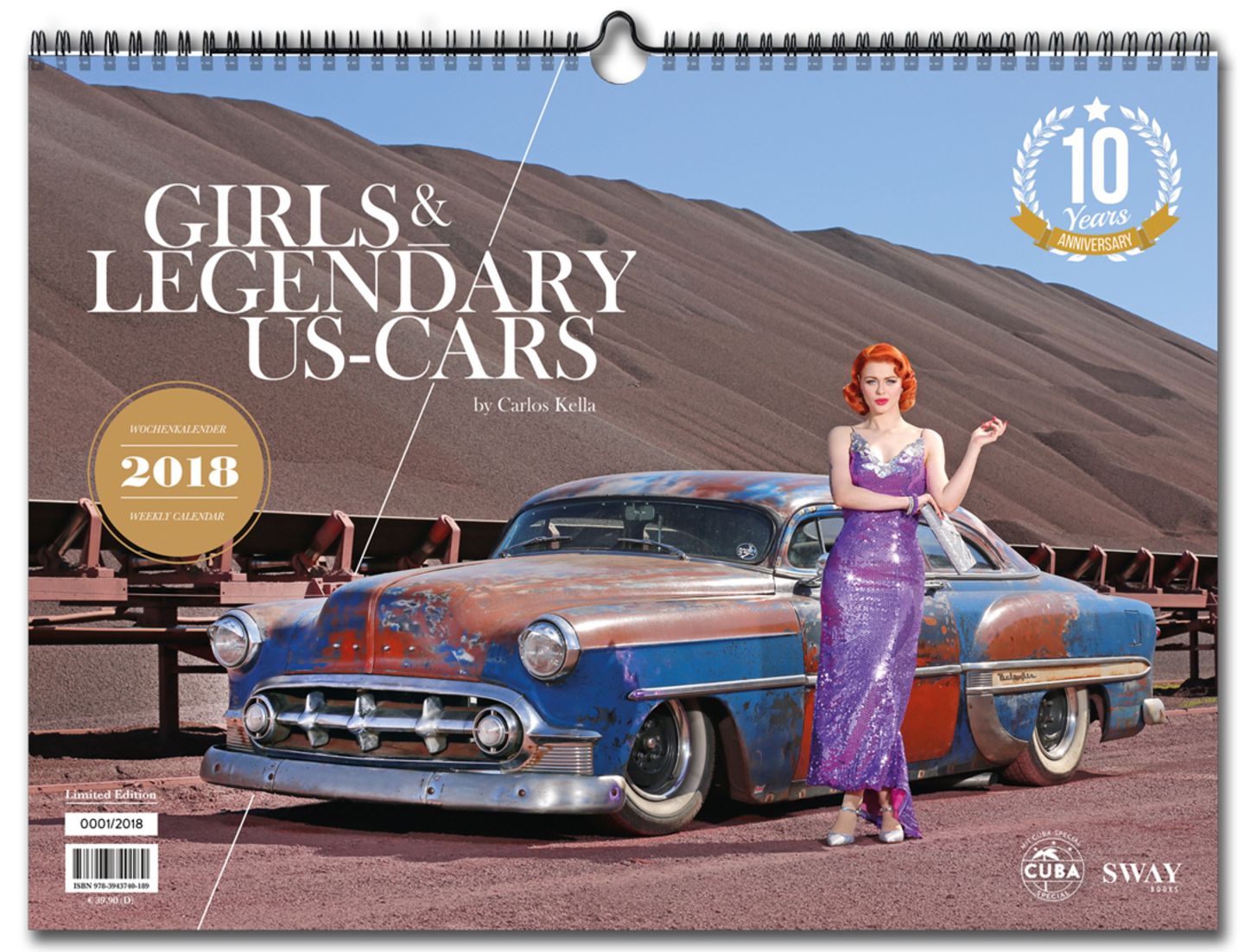 Der limitierte Wochenkalender "Girls & Legendary US-Cars" von Carlos Kella kostet 39,90 Euro und kann hier gekauft werden.