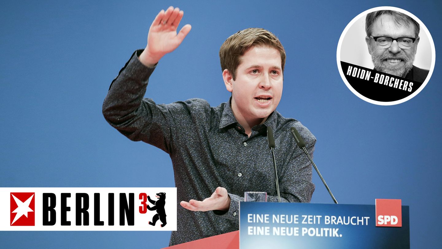 Juso-Chef Kevin Kühnert auf dem SPD-Parteitag