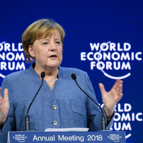 Angela Merkel auf dem Weltwirtschaftsforum in Davos