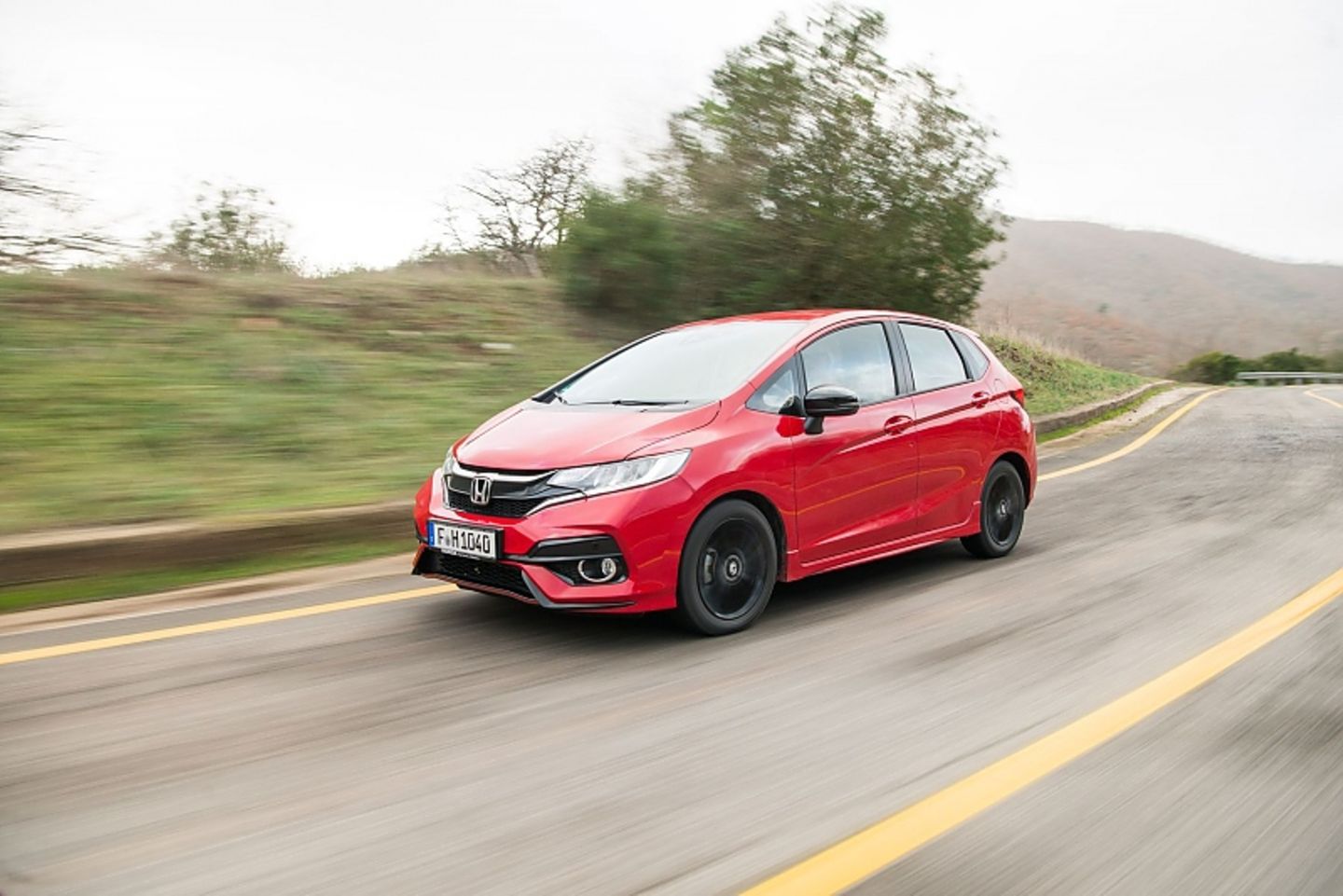 Der Honda Jazz ist gut vier Meter lang