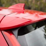 Der Heckspoiler unterstreicht die Sportlichkeit