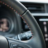 Das Lenkrad ist griffig