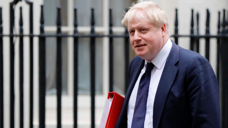 Boris Johnson, der britische Außenminister Boris Johnson, der britische Außenminister