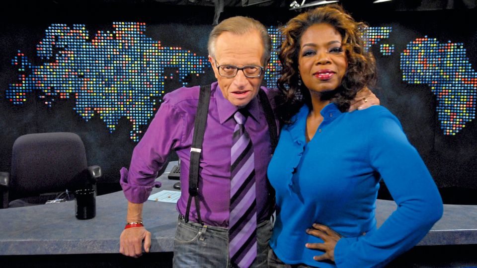 Oprah Winfrey mit dem legendären Late-Night-Talker Larry King
