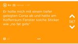 Ein Screenshot eines Jodels