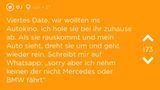Ein Screenshot eines Jodels